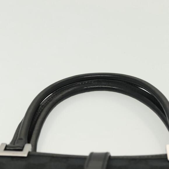 GUCCI GG Canvas Jackie Hand Bag Black Silver 002 002 - Picture 8 of 16